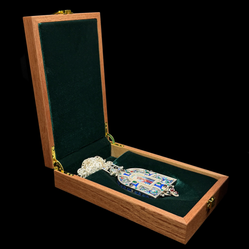 2.7.2124нгэ-1/98 Панагия из серебра 925 пробы фото 2