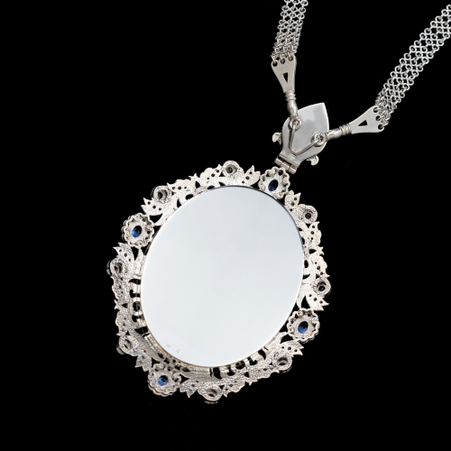 2.7.2524э-1/143 Панагия из серебра 925 пробы  фото 3