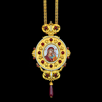 2.7.2649нп-1/41п Панагия из серебра 925 пробы в позолоте