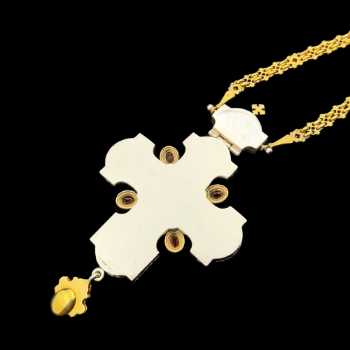 2.10.0297нф-1/52п Крест наперсный из серебра 925 пробы фото 6