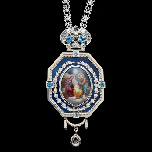 2.7.2951нэ-1/41 Панагия из серебра 925 пробы