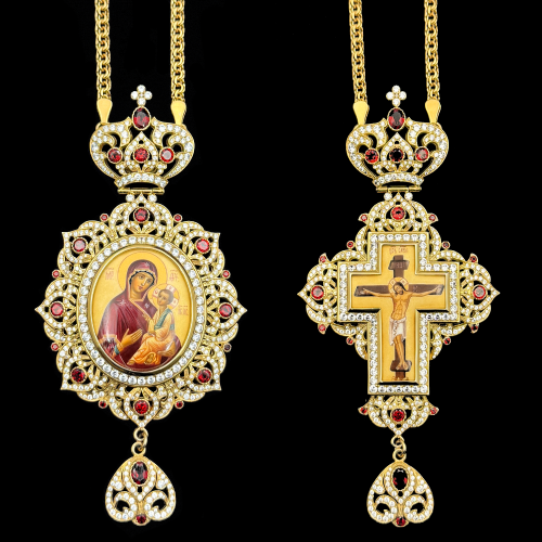 2.7.2536нп-1/1п-К Архиерейский серебряный комплект в позолоте