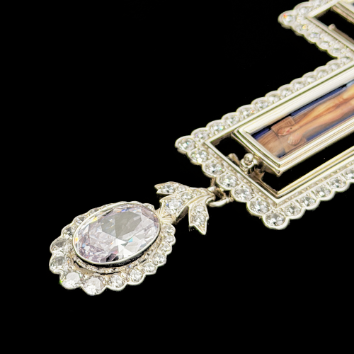 2.10.0669-1/1 Крест наперсный из серебра 925 пробы фото 5